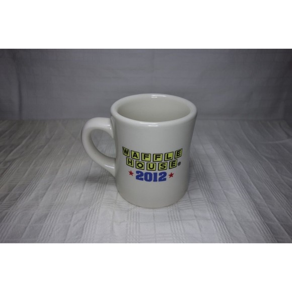Waffle House 2012 Patriotic Coffee Mug Cup America The Beautiful Red White Blue - Picture 6 of 11